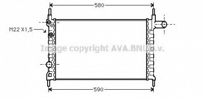 AVA QUALITY COOLING ola2150 -  Радиатор, охлаждение двигателя
